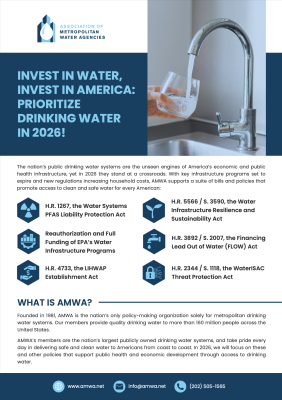 2026 Drinking Water Agenda